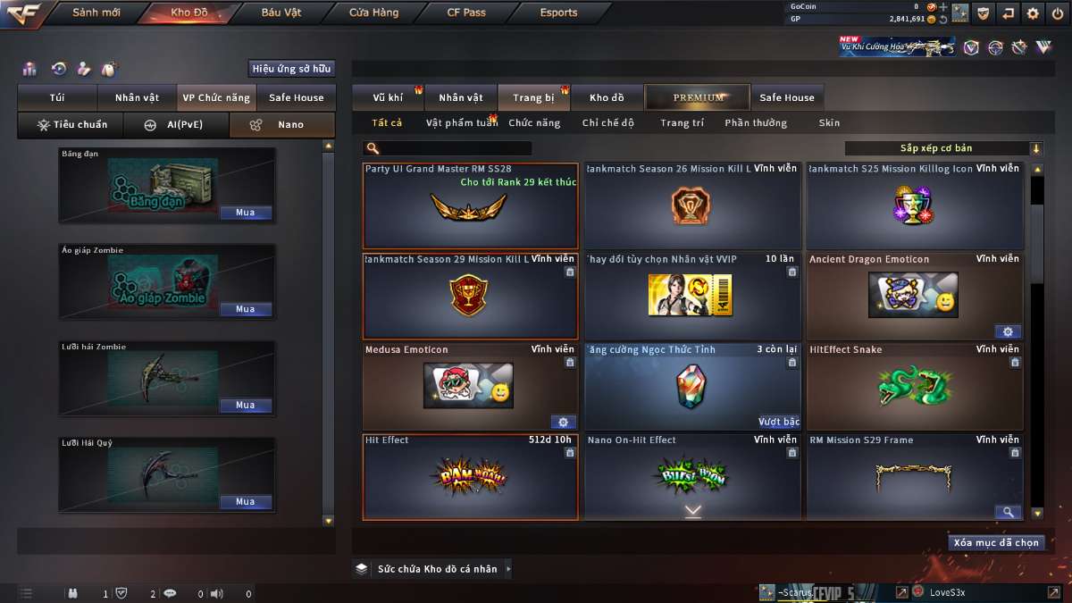 shop acc cf uy tin gia re